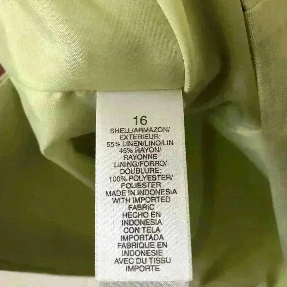 Emma James Sleeveless Linen Blend Top Blouse Size 16 - Picture 3 of 7